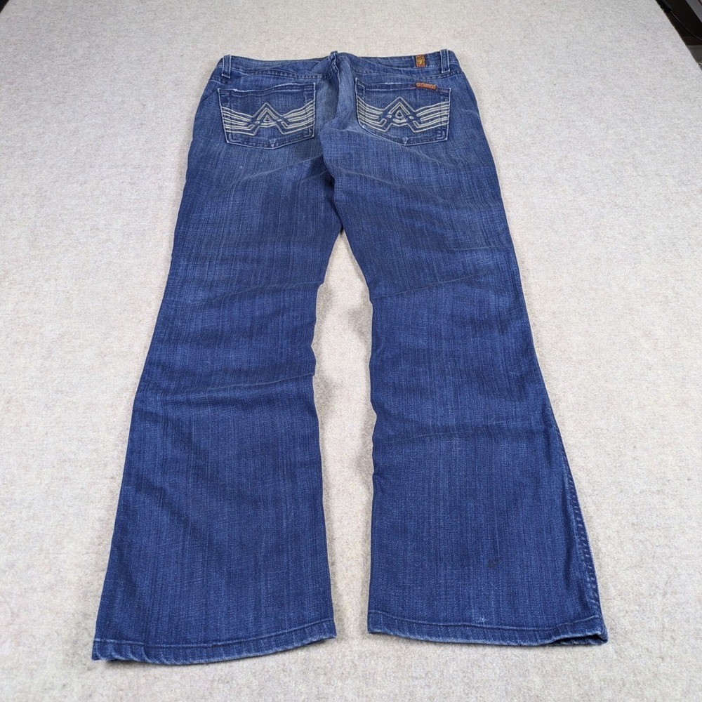 7 For All Mankind Blue Boot Cut Jeans